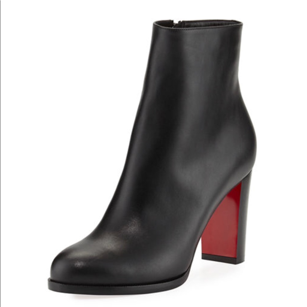 Christian Louboutin Adox Leather Block-Heel Boot